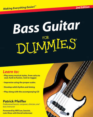 Book cover for Bass Guitar Basics For Dummies