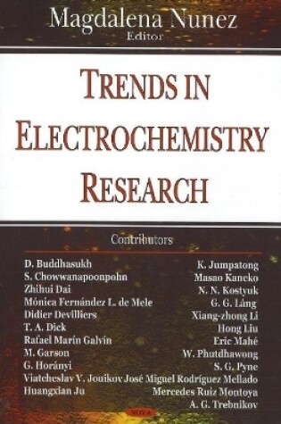 Cover of Trends in Electrochemistry Research