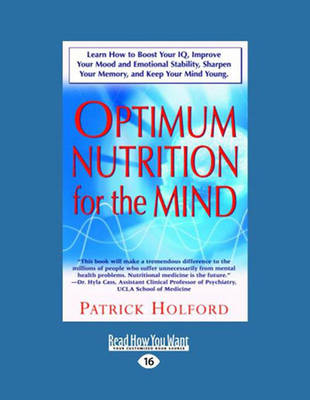 Book cover for Optimum Nutrition for the Mind (2 Volumes Set)