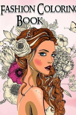 Cover of FASHION Coloring Book. GRAYSCALE Coloring Book