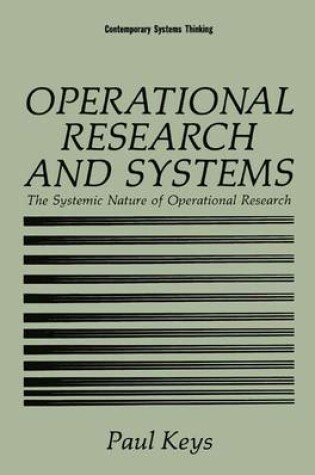 Cover of Operational Research and Systems