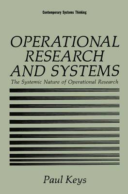 Book cover for Operational Research and Systems