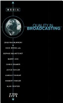 Book cover for Quality in Broadcasting