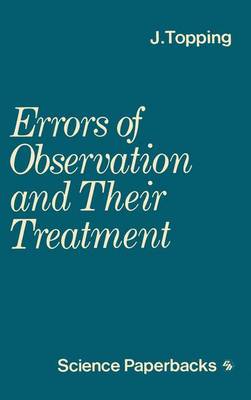 Book cover for Errors of Observation and Their Treatment