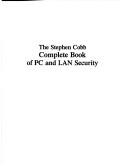 Book cover for Complete Book of P.C. and L.A.N. Security