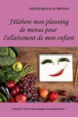 Cover of J'élabore mon planning de menus pour l'allaitement de mon enfant