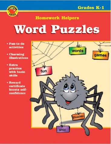 Book cover for Word Puzzles Homework Helper, Grades K-1