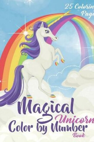 Cover of Magical Unicorn Color by Number Book