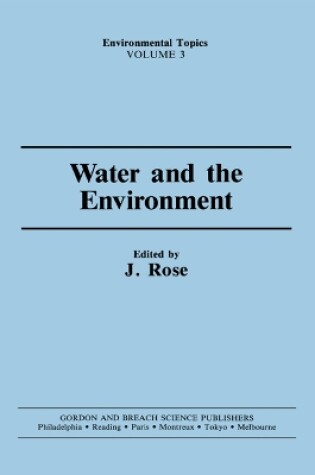 Cover of Water and the Environment