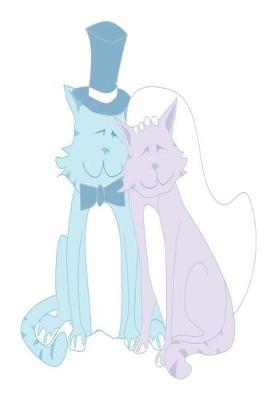 Cover of Wedding Journal Bride Groom Cats