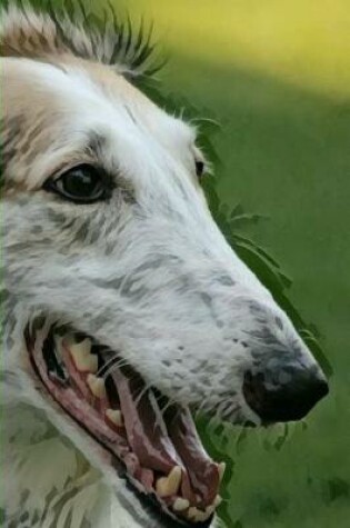 Cover of Borzoi Dog Lovers Blank Lined Journal Notebook