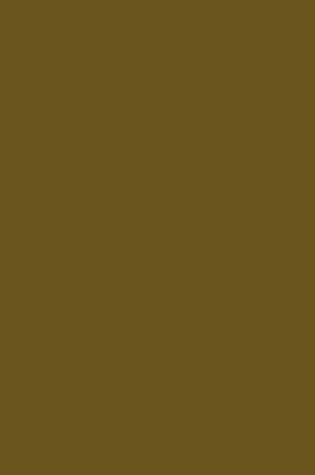 Cover of Journal Field Drab Brown Color Simple Plain Field Drab Brown