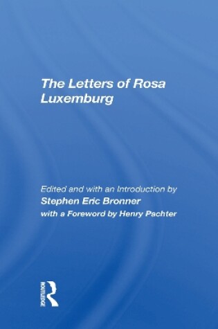 Cover of The Letters Of Rosa Luxemburg