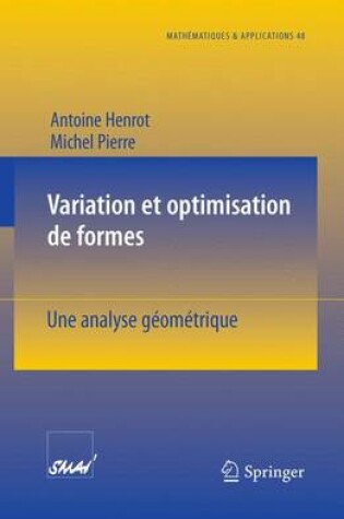 Cover of Variation et optimisation de formes