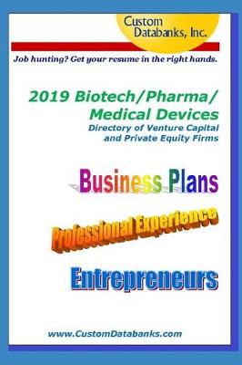 Book cover for 2019 Biotech/Pharma/Medical Devices Directory of Venture Capital and Private Equity Firms