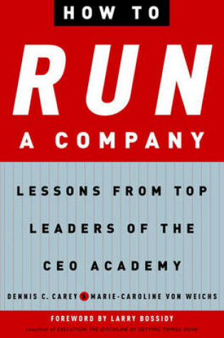 Cover of How to Run a Company