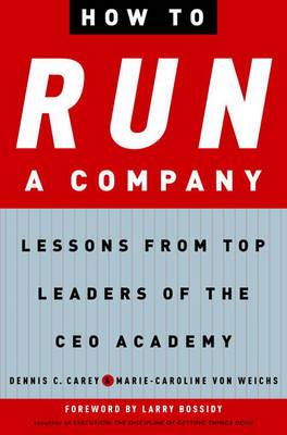 Book cover for How to Run a Company