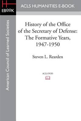 Book cover for History of the Office of the Secretary of Defense