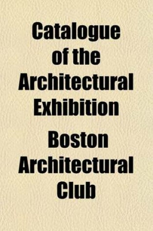 Cover of Catalogue of the Architectural Exhibition