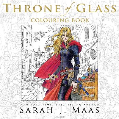 Book cover for The Throne of Glass Colouring Book