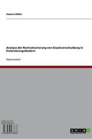 Cover of Analyse Der Restrukturierung Von Staatsverschuldung in Entwicklungslandern