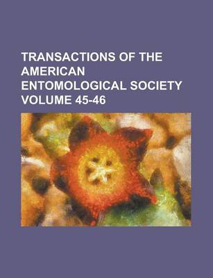 Book cover for Transactions of the American Entomological Society (V. 43 1917)