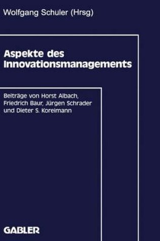 Cover of Aspekte des Innovationsmanagements