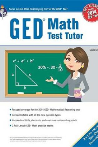 Cover of GED(R) Math Test Tutor, for the New 2014 GED(R) Test