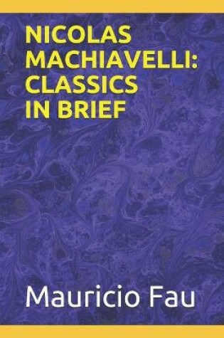 Cover of Nicolas Machiavelli