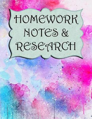 Book cover for Homework, Notes & Research