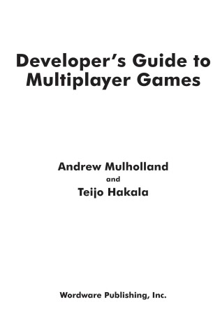 Cover of Developer's Guide to Multiplayer Games