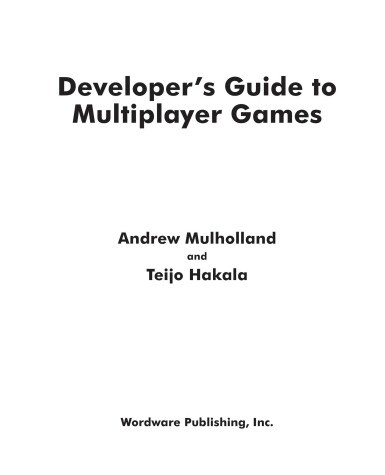 Cover of Developer's Guide to Multiplayer Games