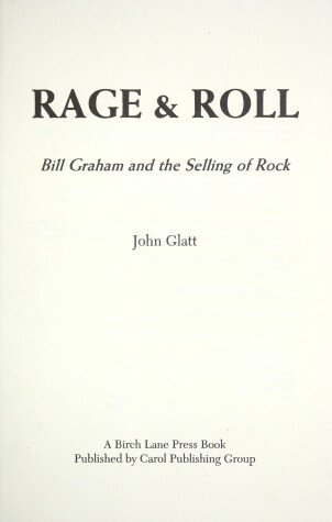 Book cover for Rage & Roll