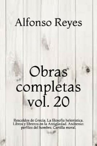 Cover of Obras completas vol. 20