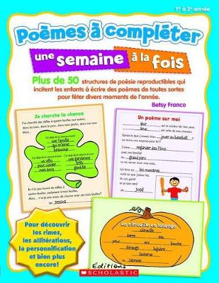 Cover of Poemes A Completer Une Semaine A La Fois