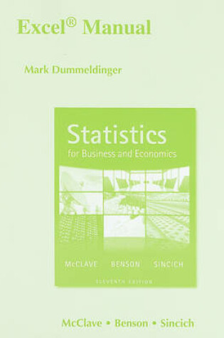 Cover of Excel Manual for Statistics for Business and Economics