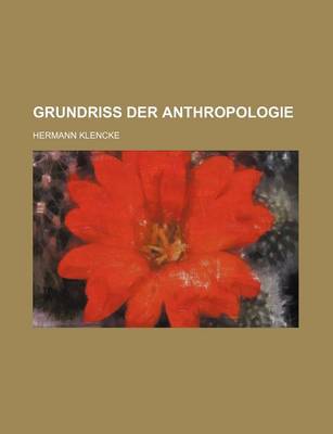 Book cover for Grundriss Der Anthropologie