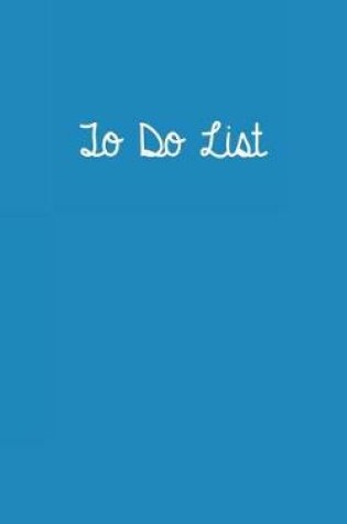 Cover of To Do List Bright Blue