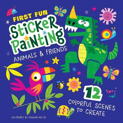 Book cover for First Fun: Sticker Painting Animals & Friends