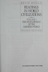 Book cover for Readings in World Civilization