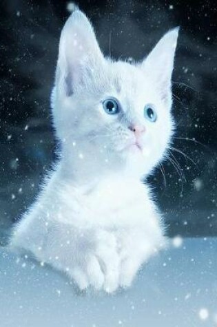 Cover of Cute White Kitten Notebook