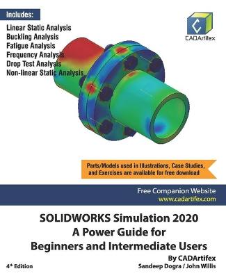 Book cover for SOLIDWORKS Simulation 2020