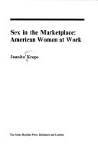 Cover of Sex in the Market Place