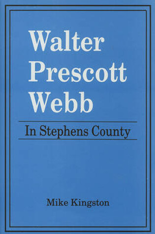 Cover of Walter Prescott Webb