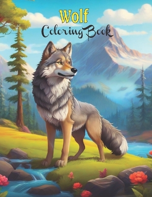 Book cover for Wolf Coloring Book