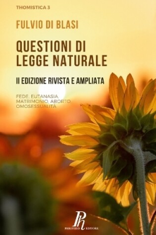 Cover of Questioni di legge naturale