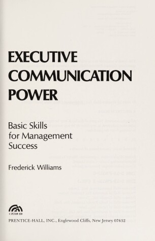 Cover of Executive Communication Power