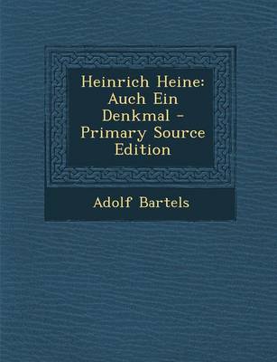 Book cover for Heinrich Heine