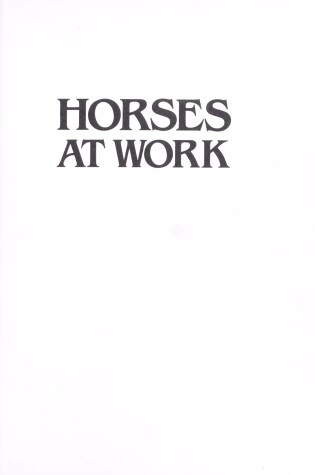 Cover of Horses at Work