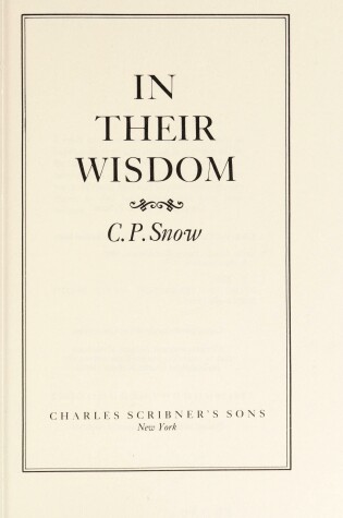 Cover of In Their Wisdom